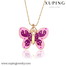 31940-Xuping Charming Girlfriend Geschenke Schmetterling Form Anhänger Halskette